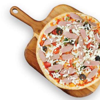 Large Veg./Hotdog Pizza